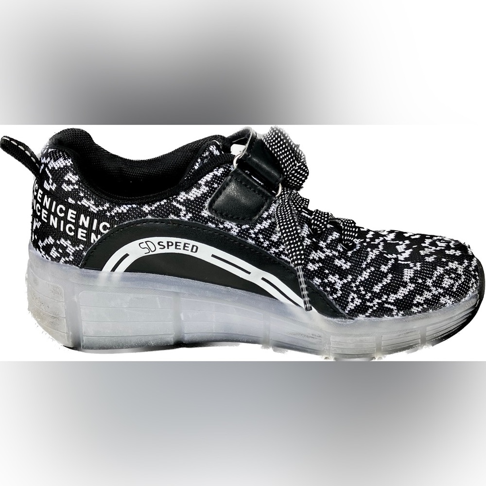 SDSPEED Kids Roller Skate Shoes with Single Wheel Shoes Sport Sneaker LED 5 - Picture 5 of 10